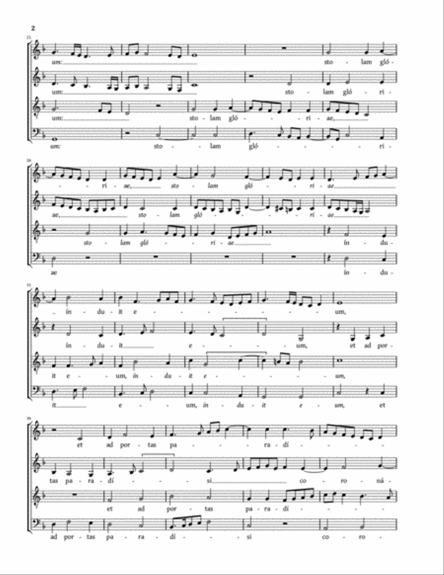 Amavit eum Dominus (Canali) 4-Part scores gallery preview page 2