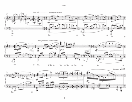From the Temple of Dendera:12 Etudes for Piano