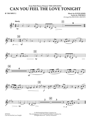 Can You Feel The Love Tonight? (from "The Lion King") - Bb Trumpet 2