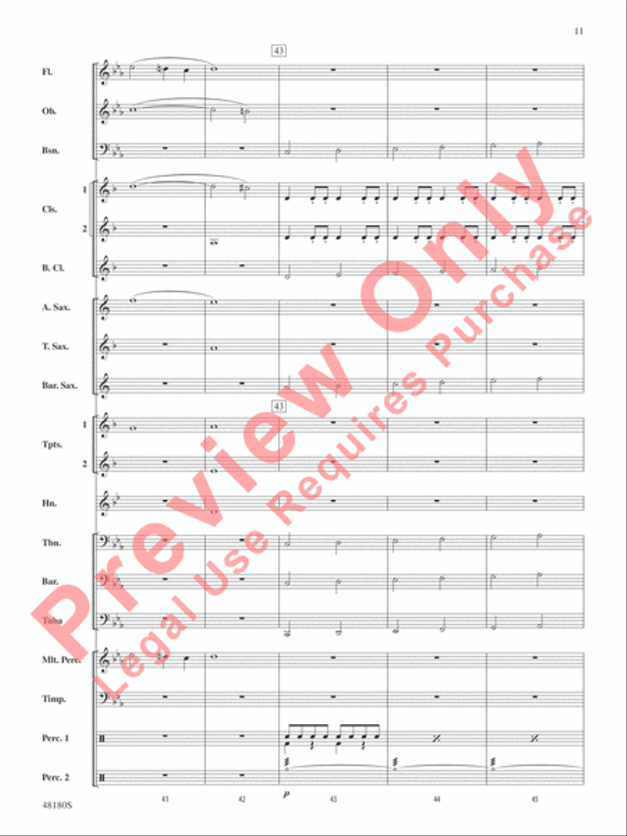 Astronomica Concert Band scores gallery preview page 12