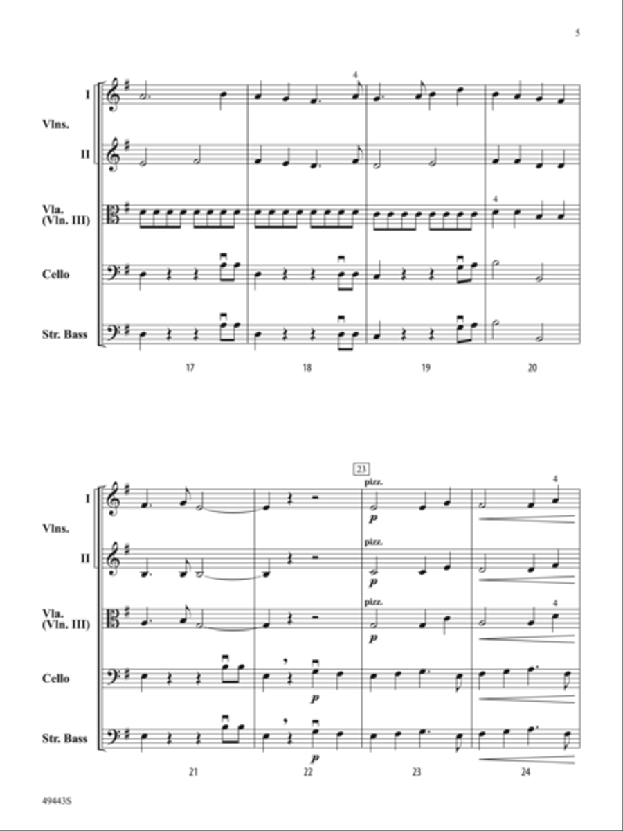 Grand Pursuit: Score Grand Pursuit: Score String Orchestra scores gallery preview page 5