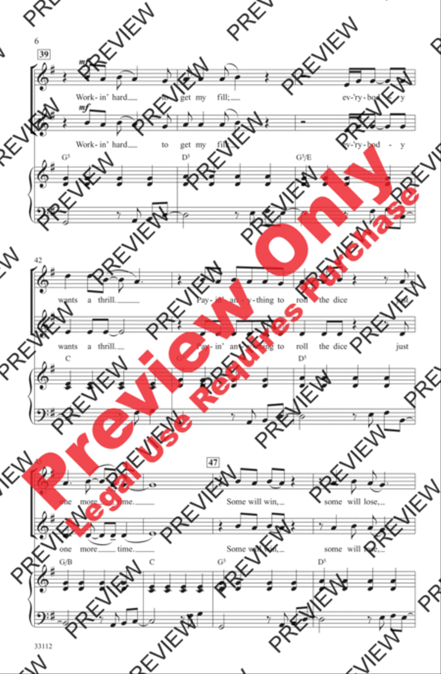 Don't Stop Believin' 2-Part scores gallery preview page 6
