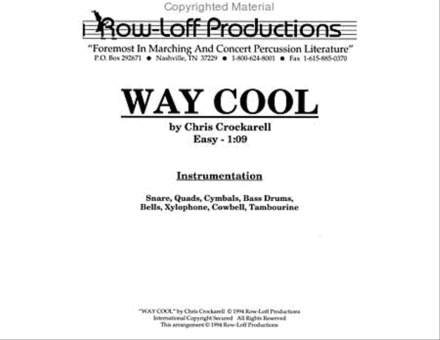 Way Cool Percussion Ensemble scores gallery preview page 2