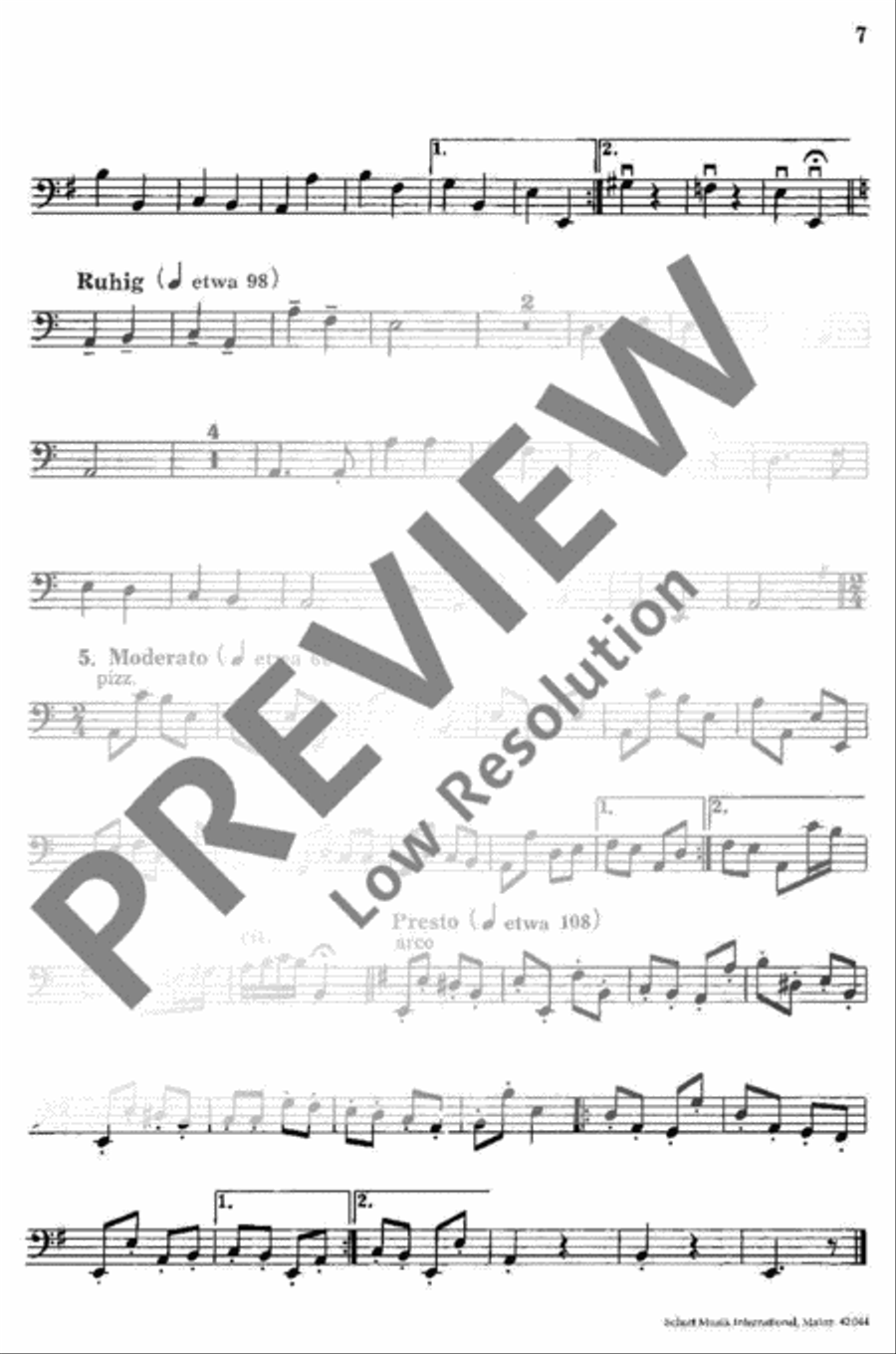 European Dance Double Bass scores gallery preview page 8