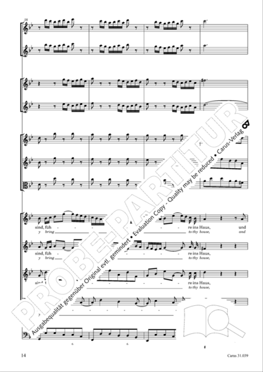Give the hungry ones thy bread (Brich dem Hungrigen dein Brot) 4-Part scores gallery preview page 14