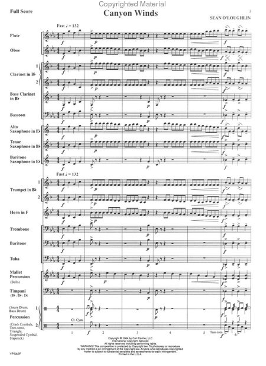 Canyon Winds Concert Band scores gallery preview page 2
