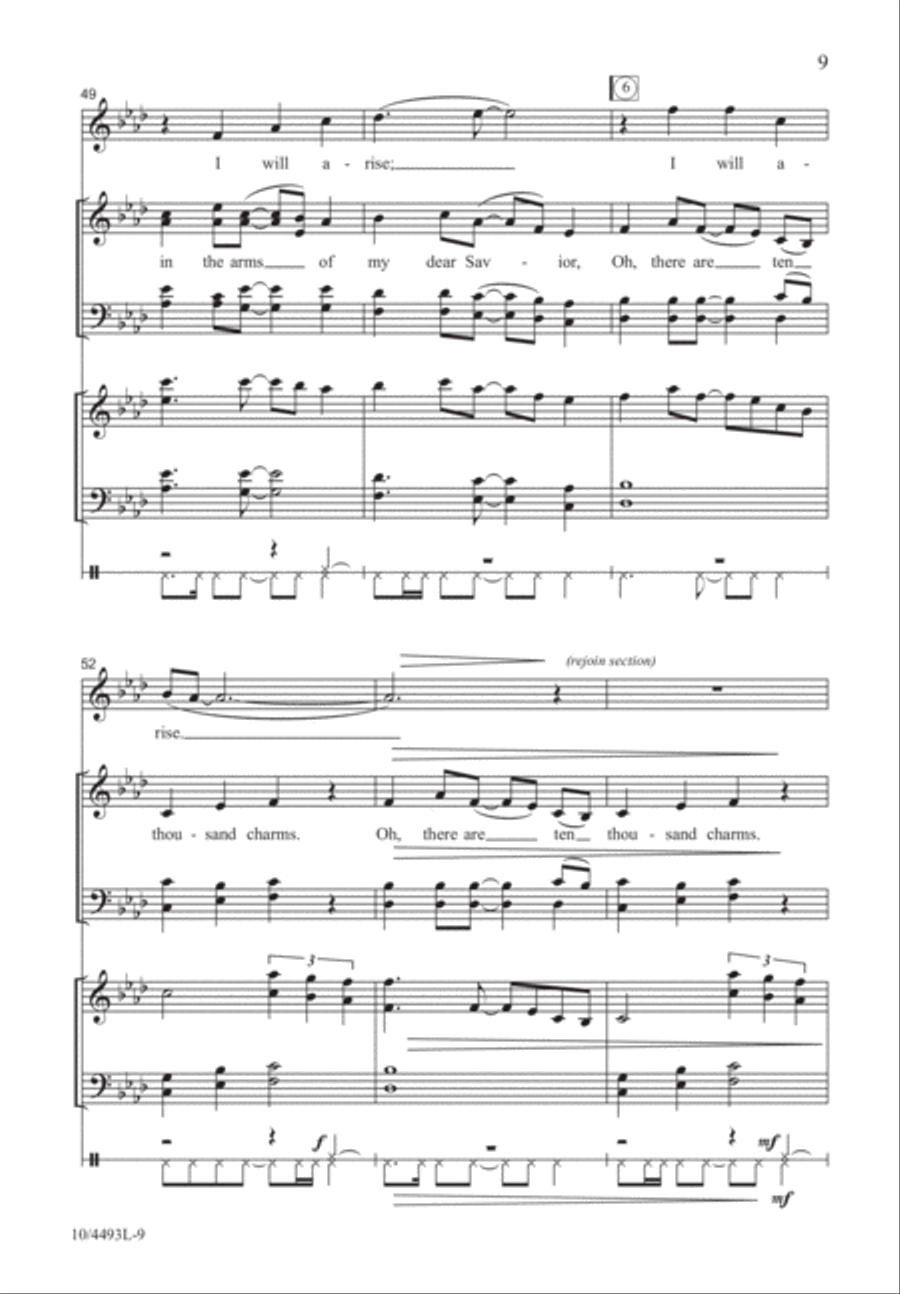 Come, Ye Sinners, Poor and Needy 4-Part scores gallery preview page 9