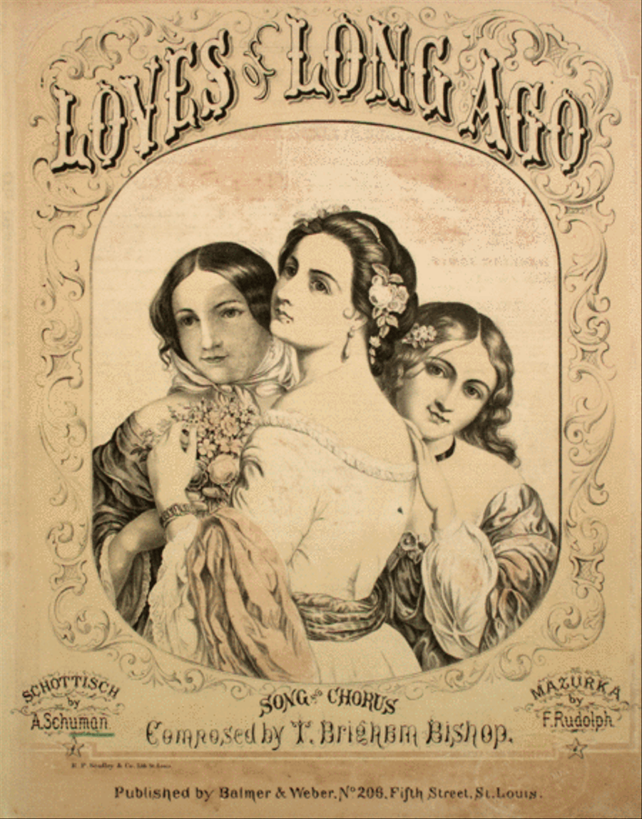 Loves of Long Ago. Schottisch Piano Solo scores gallery preview page 1