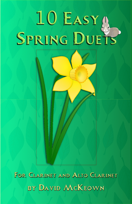 Book cover for 10 Easy Spring Duets for Clarinet and Alto Clarinet