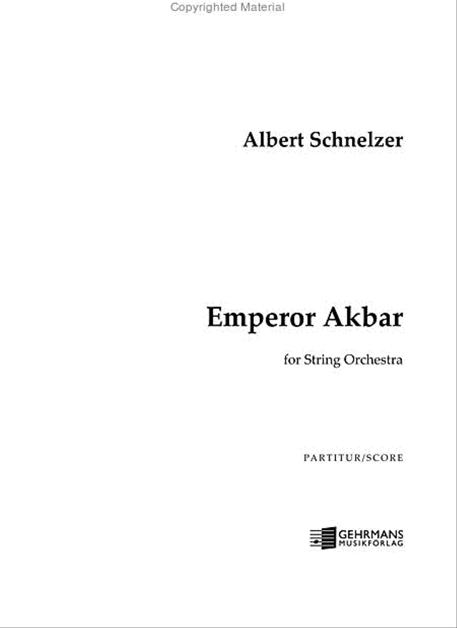 Emperor Akbar - Partitur String Orchestra scores gallery preview page 2