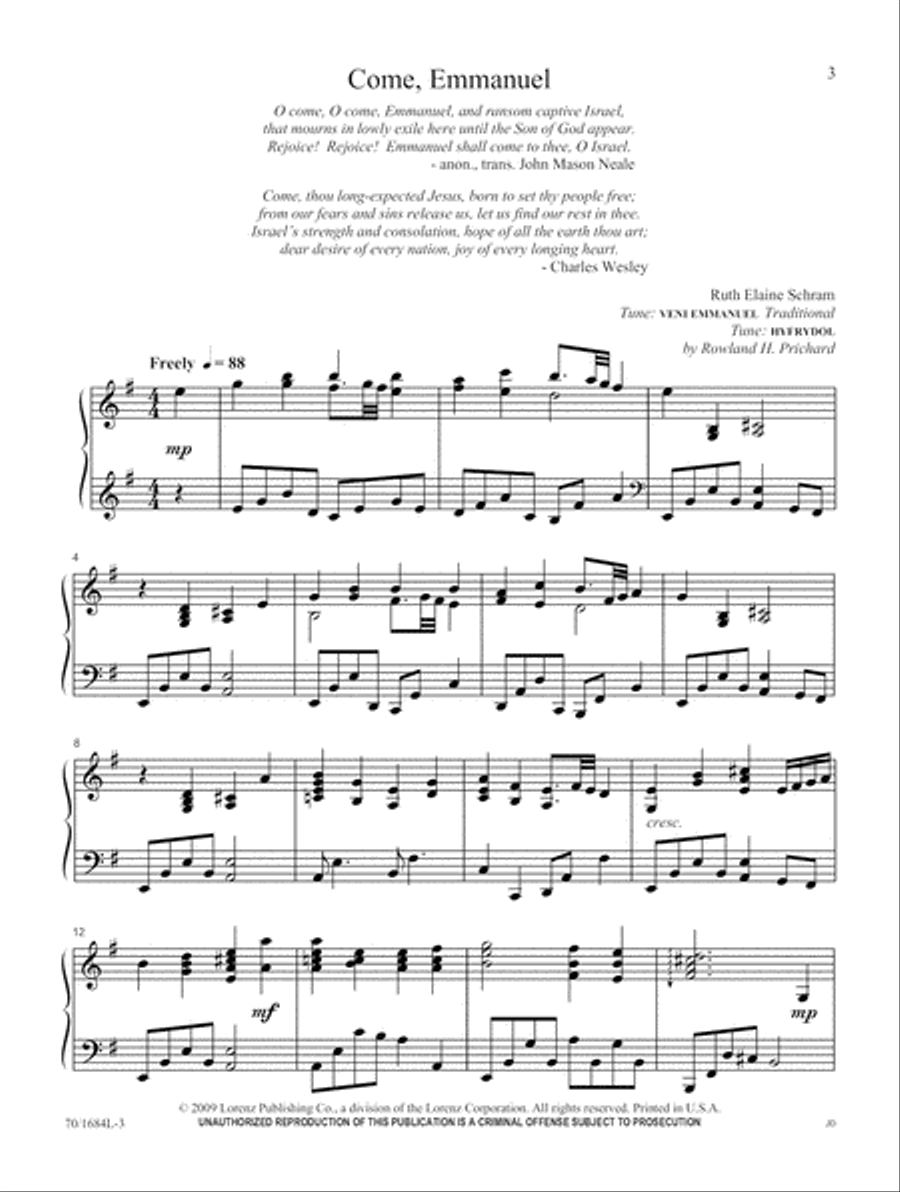 Prayludes for Winter Piano Solo scores gallery preview page 3