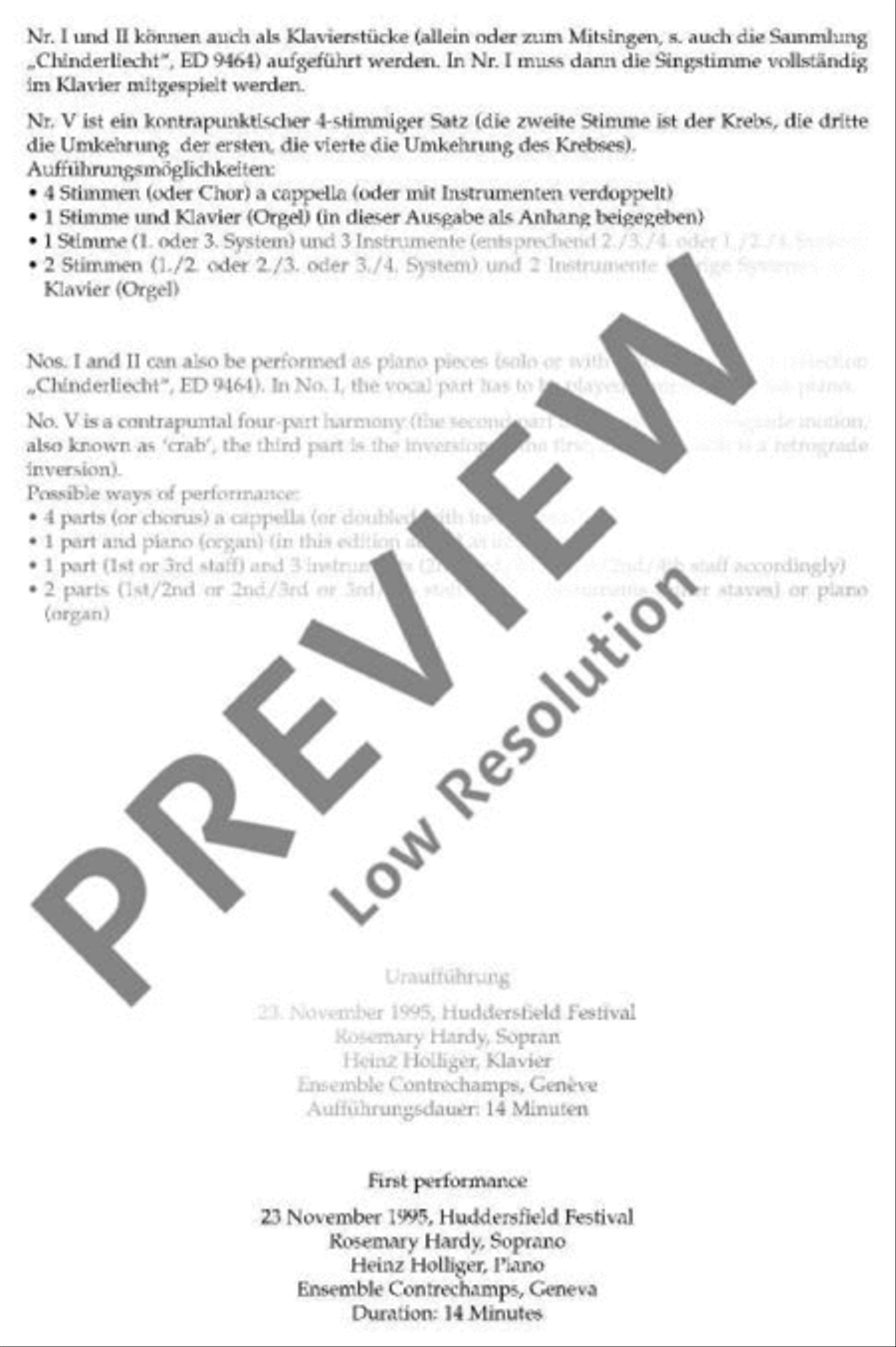 5 Mileva-Lieder Voice Solo scores gallery preview page 6