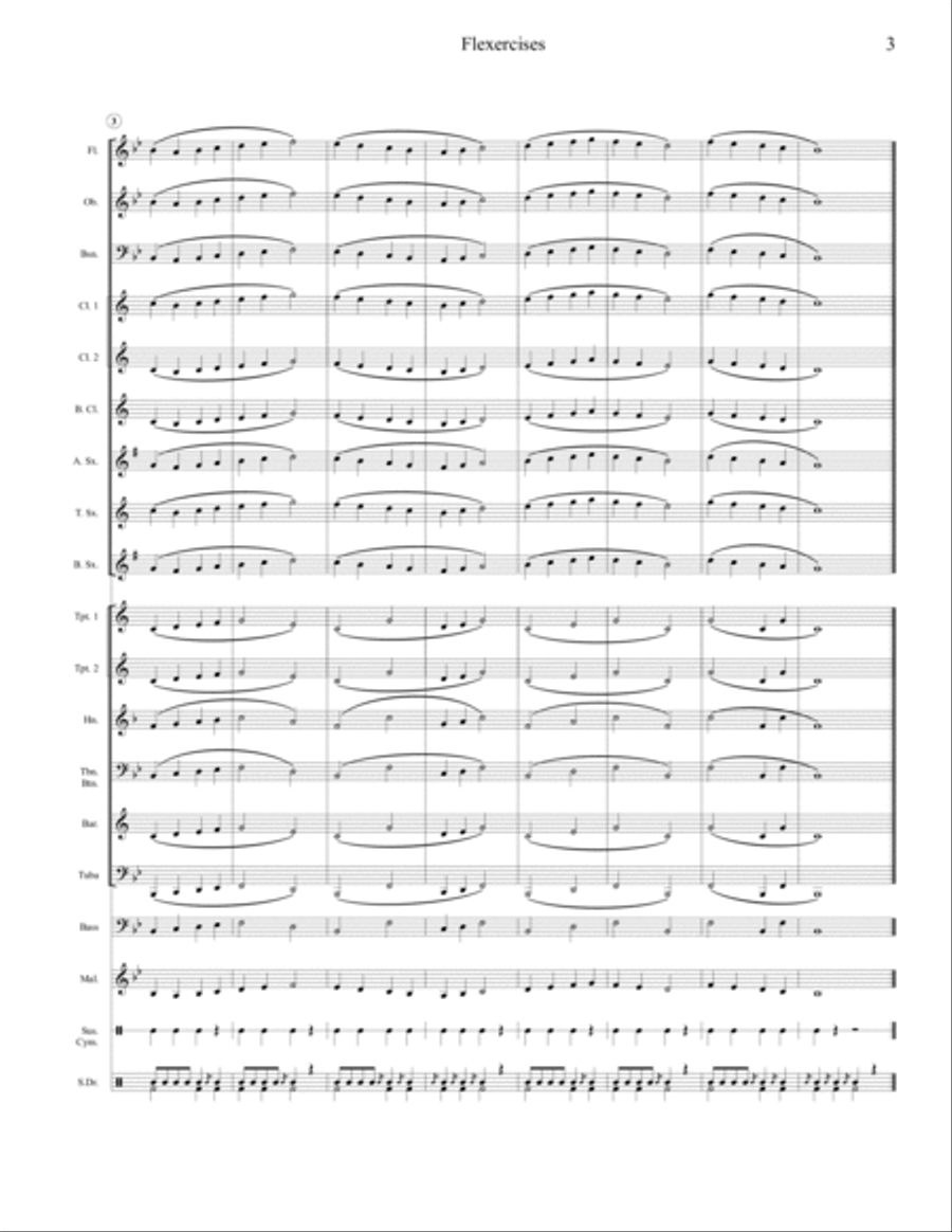 Flexercise for Young Bands Concert Band scores gallery preview page 4