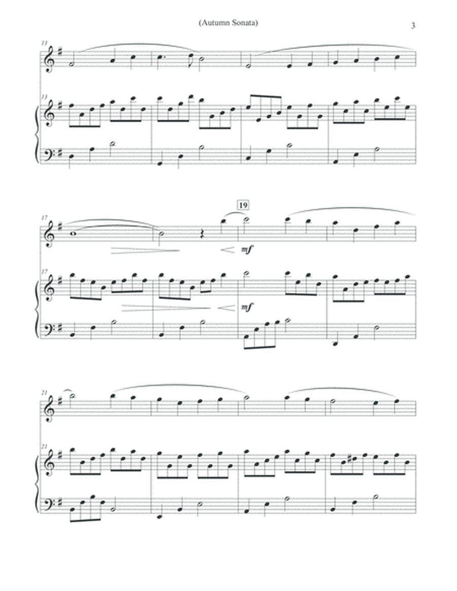 Autumn Sonata - Flute & Piano image number null
