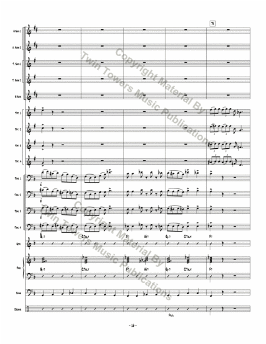 Don't Be Hatin' Jazz Ensemble scores gallery preview page 17