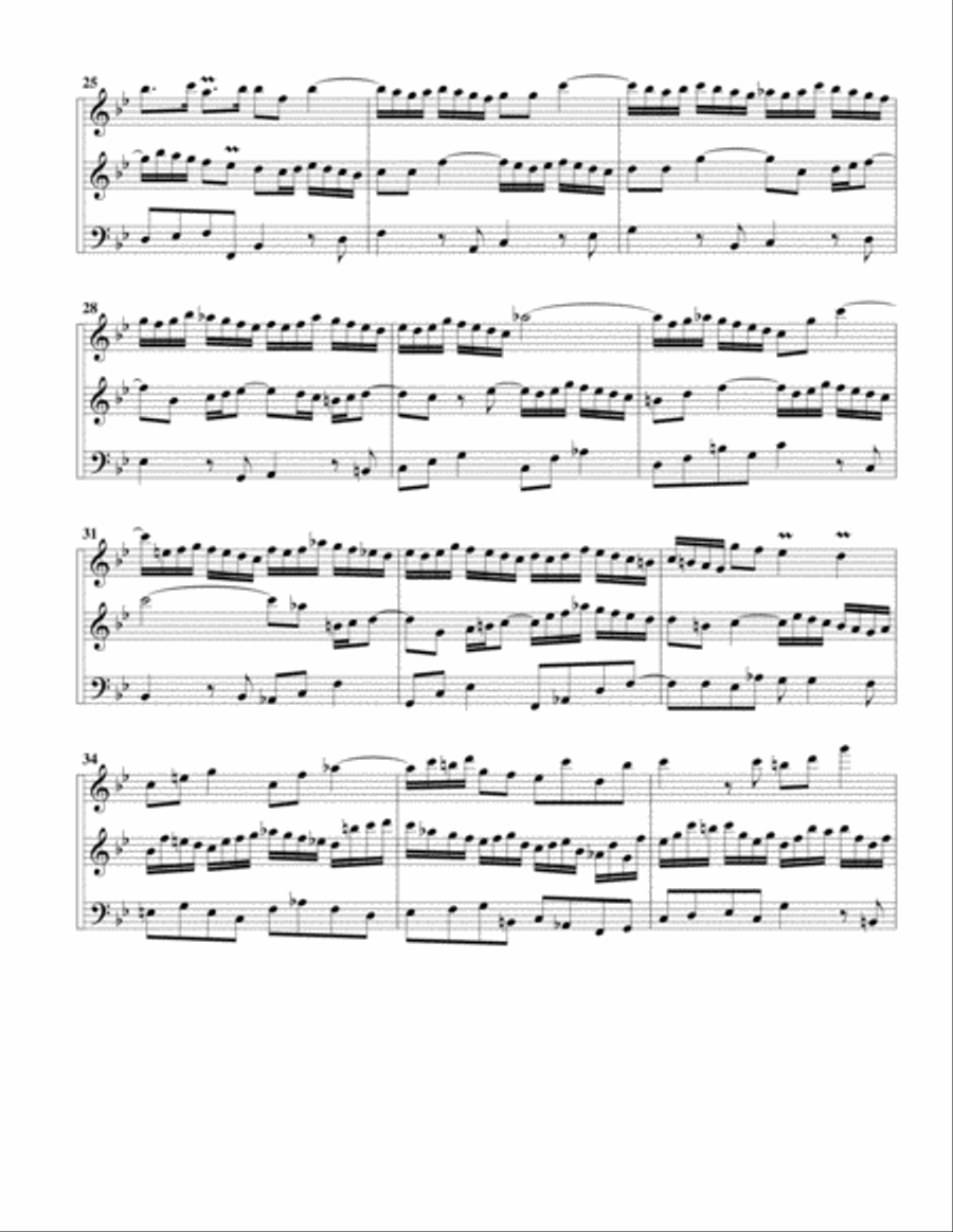 Trio sonata for organ, no.1, BWV 525 (arrangement for 3 recorders) Recorder scores gallery preview page 3