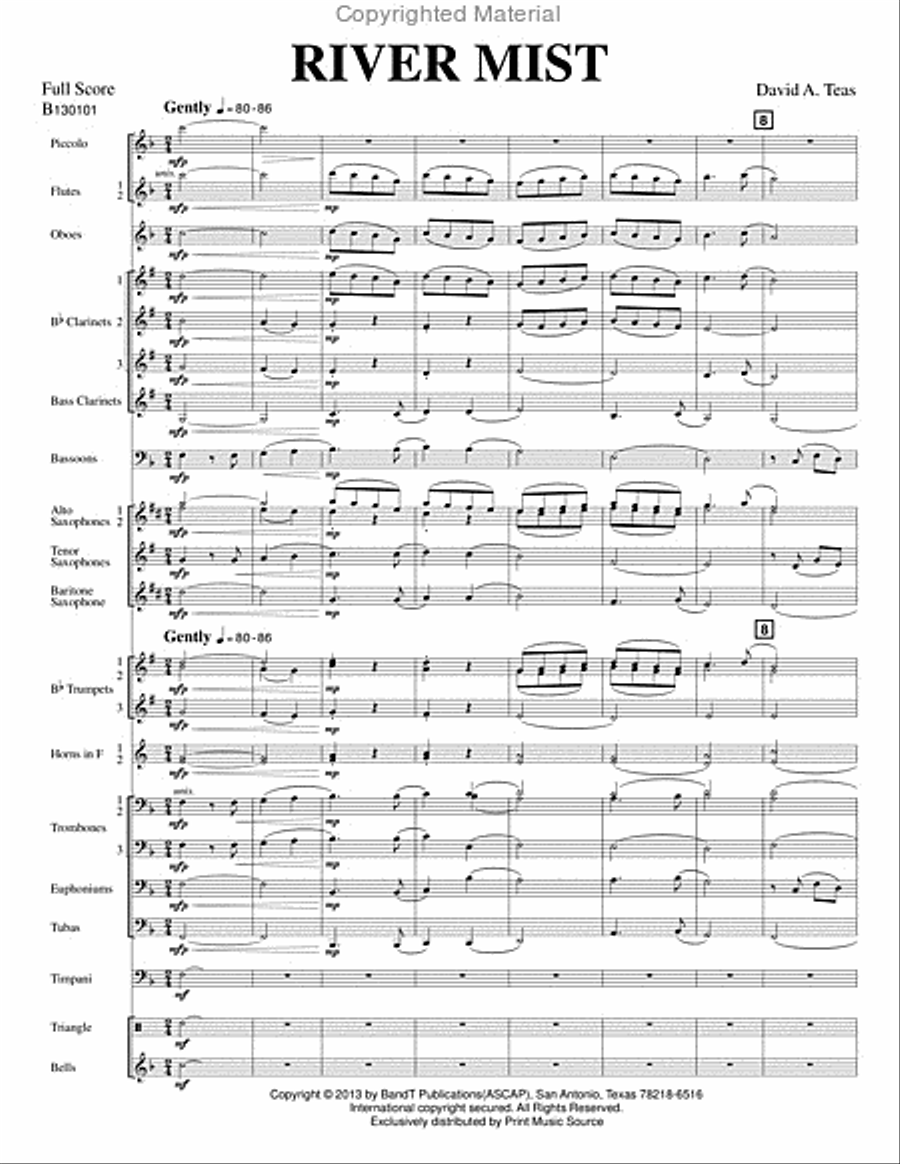 River Mist Concert Band scores gallery preview page 4