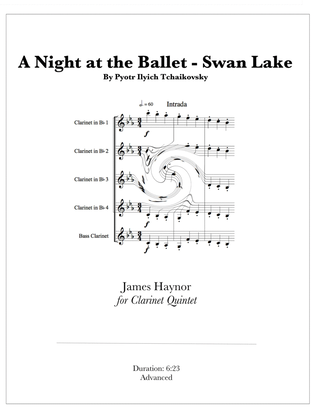 Book cover for A Night at the Ballet - Swan Lake for Clarinet Quintet