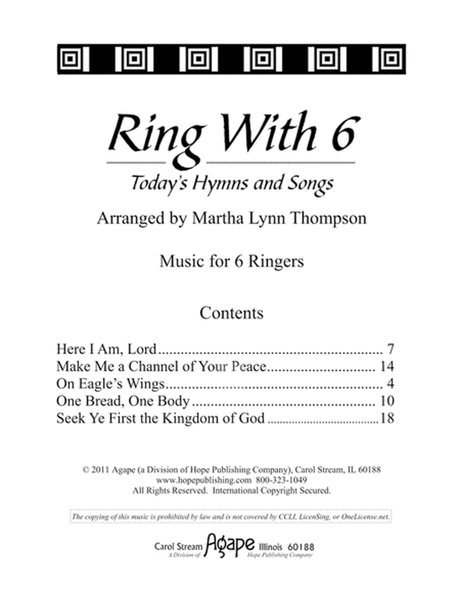 Ring with 6: Today's Hymns and Songs-Digital Download image number null