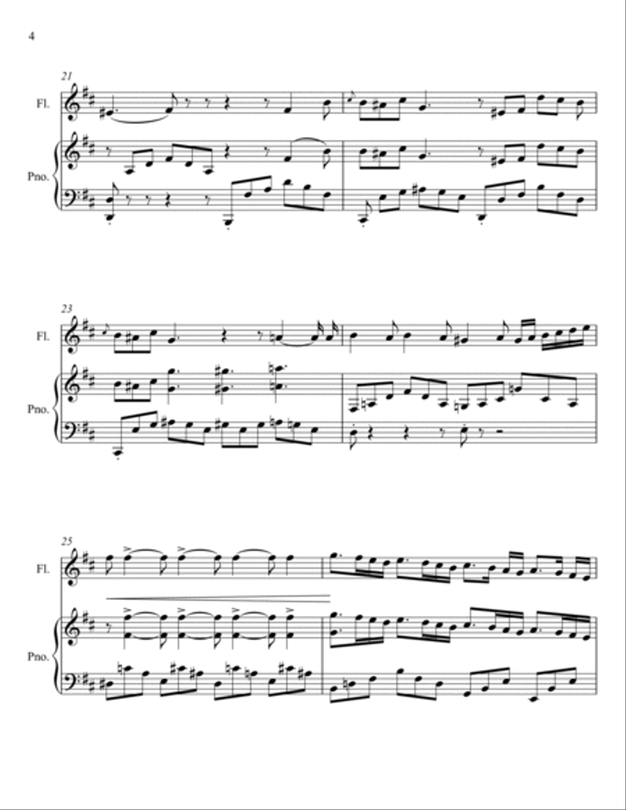 Vincenzo Bellini - Casta Diva - Norma (Flute Solo) Flute Solo scores gallery preview page 4