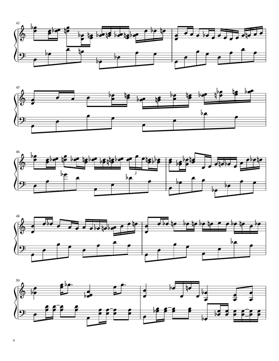 Canon Rock Piano Piano Solo scores gallery preview page 4