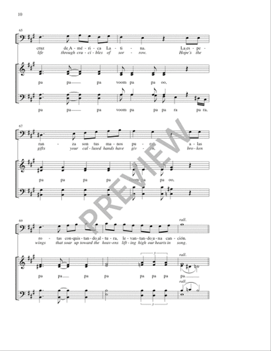 ¡Vamos! / Onward! ¡Vamos! / Onward! 4-Part scores gallery preview page 10