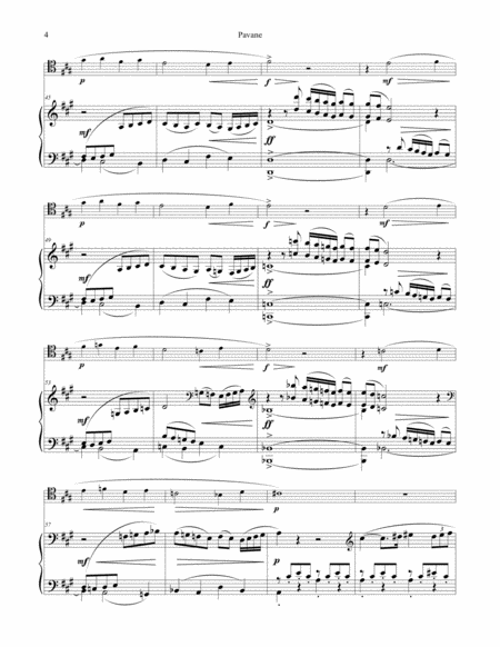 Pavane, Op. 50 for Trombone & Piano