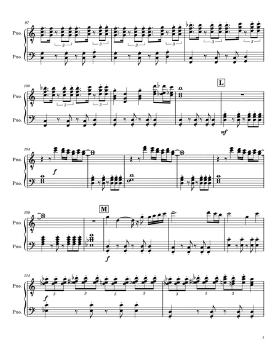 In Hyrule Piano Solo scores gallery preview page 5