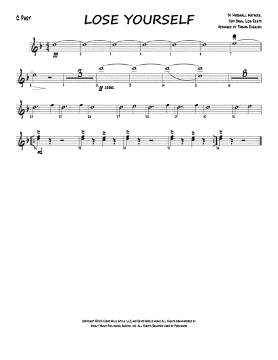 Lose Yourself Small Ensemble scores gallery preview page 6