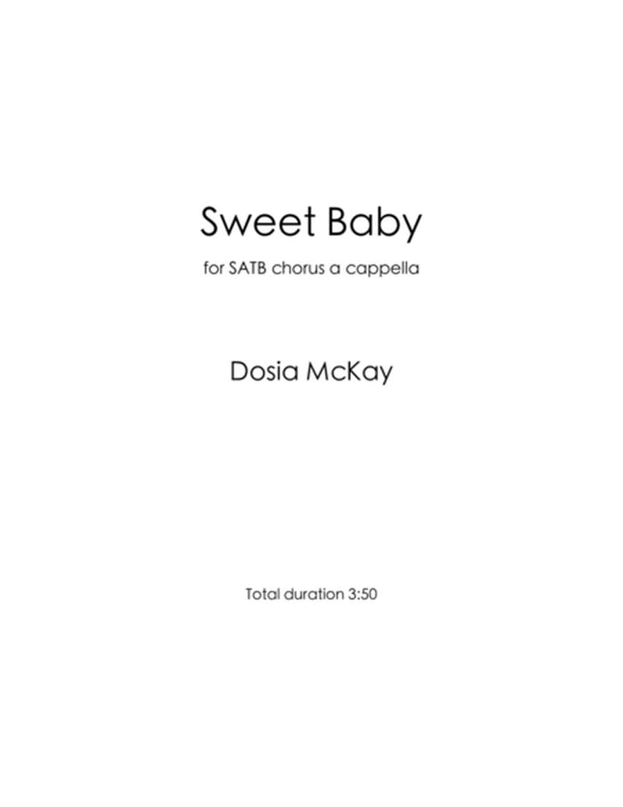 Sweet Baby for SATB Chorus a Cappella image number null
