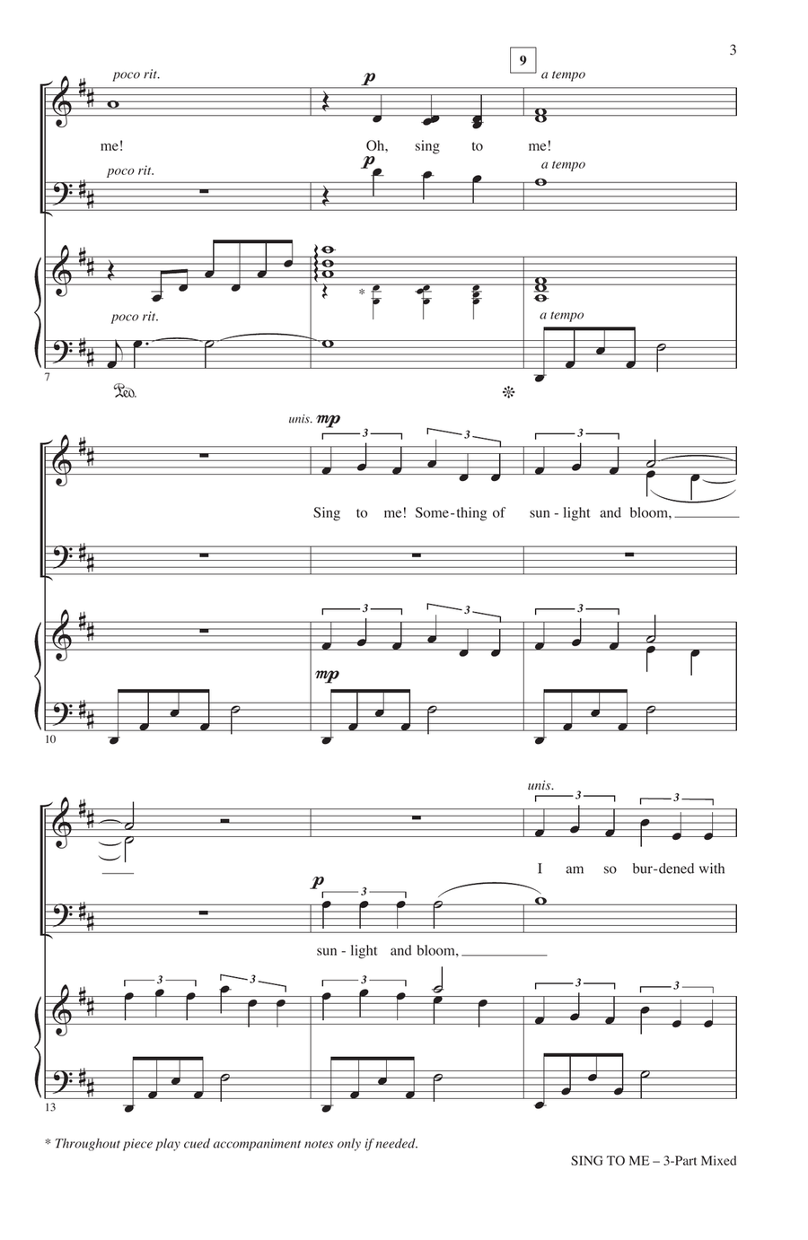 Sing To Me Sing To Me 3-Part scores gallery preview page 2