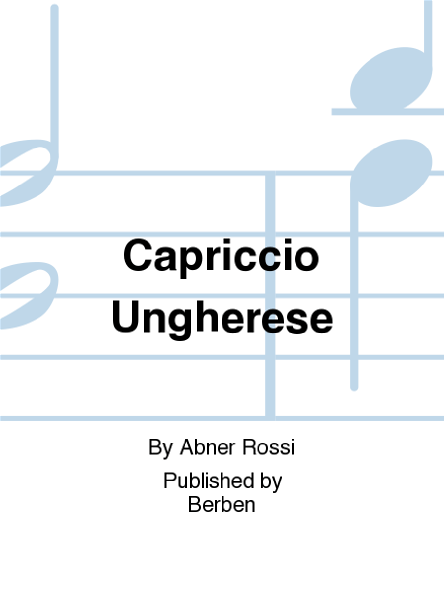 Capriccio Ungherese Capriccio Ungherese Chamber Music scores gallery preview page 1