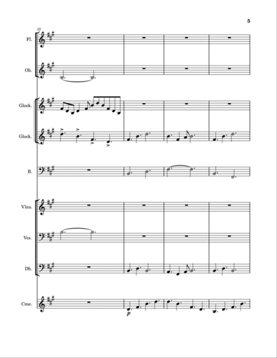 Sunstone Mountains - Score Only Large Ensemble scores gallery preview page 5