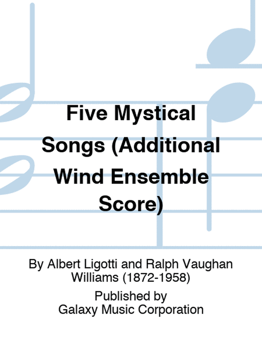 Five Mystical Songs (Additional Wind Ensemble Score)