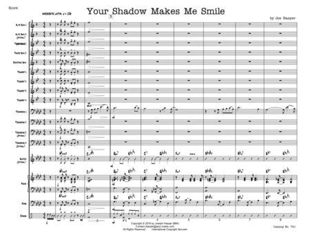 Your Shadow Makes Me Smile (Trombone feature with Large Jazz Ensemble 5-4-4-4) image number null