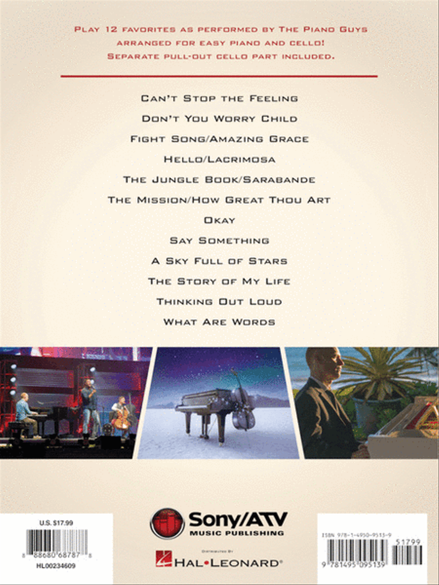 The Piano Guys – Simplified Favorites, Volume 2 Cello scores gallery preview page 6