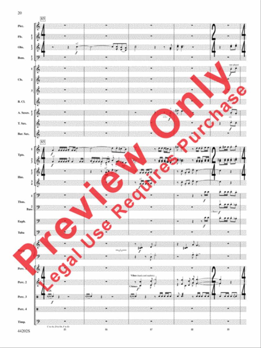 A Celebration Overture A Celebration Overture Concert Band scores gallery preview page 21