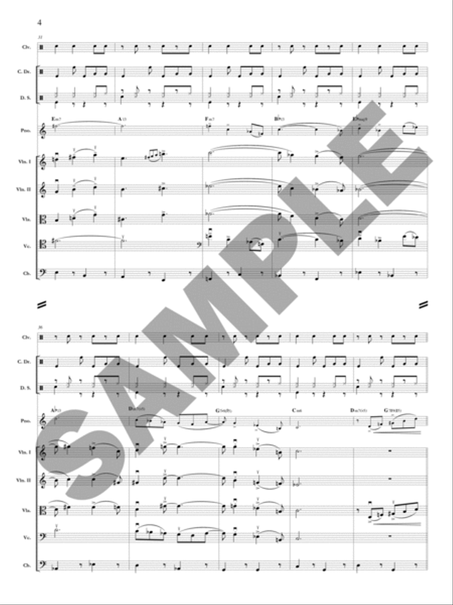 Ayana (Solo Violin, Viola, or Cello) Orchestra scores gallery preview page 5