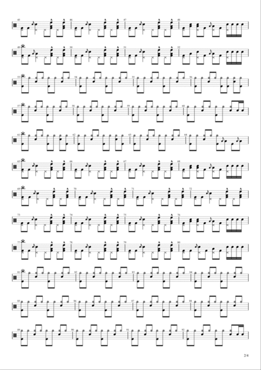 Go Your Own Way Drum Set scores gallery preview page 2