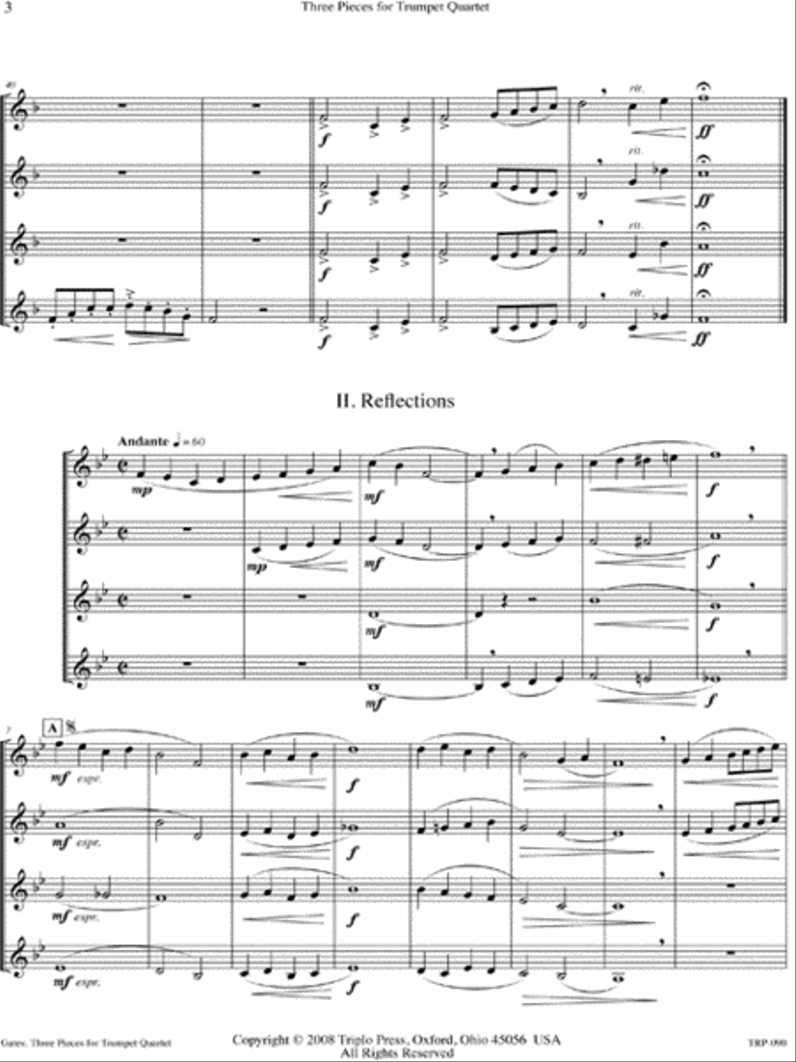 Three Pieces Small Ensemble scores gallery preview page 3
