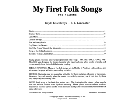 My First Folk Songs