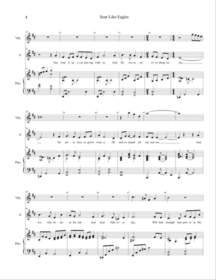 Soar Like Eagles Unison Choir scores gallery preview page 6
