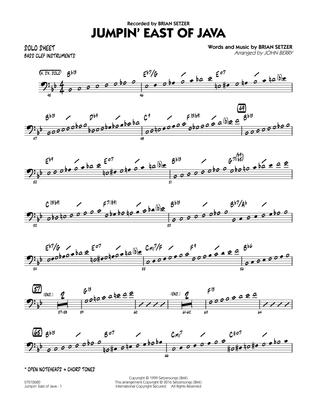 Jumpin' East of Java - Bass Clef Solo Sheet