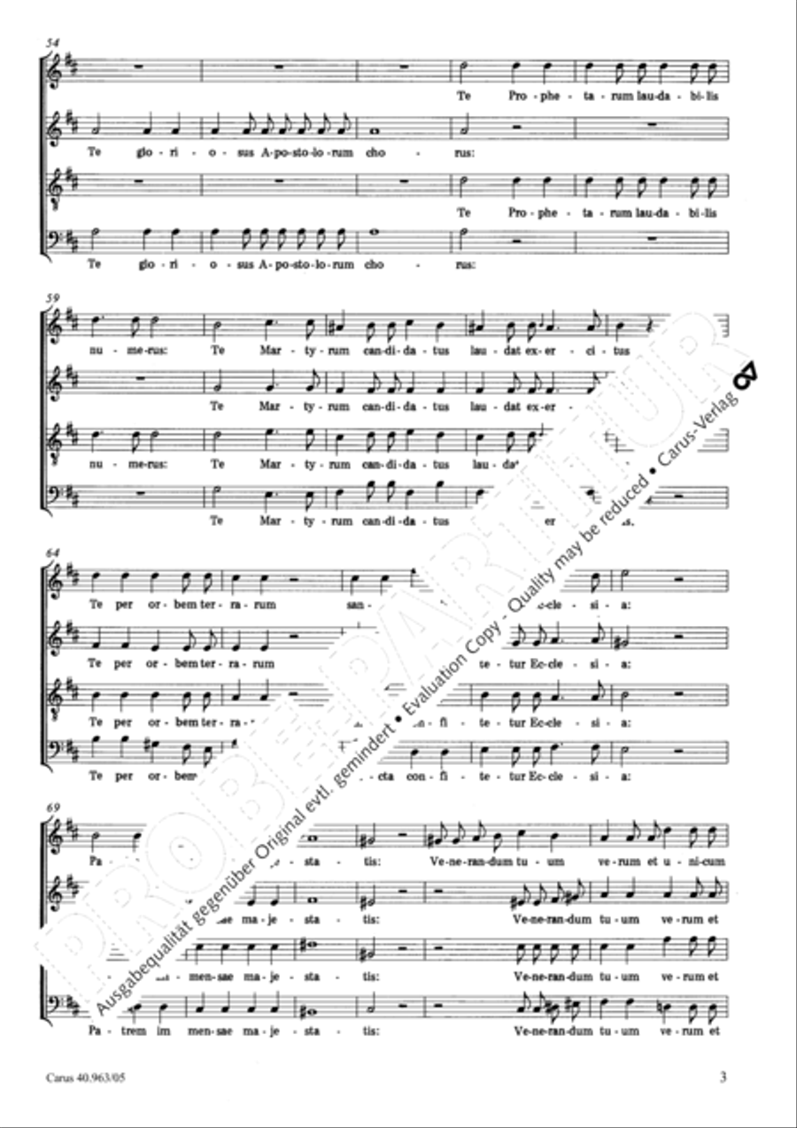 Te Deum SSAATB scores gallery preview page 4