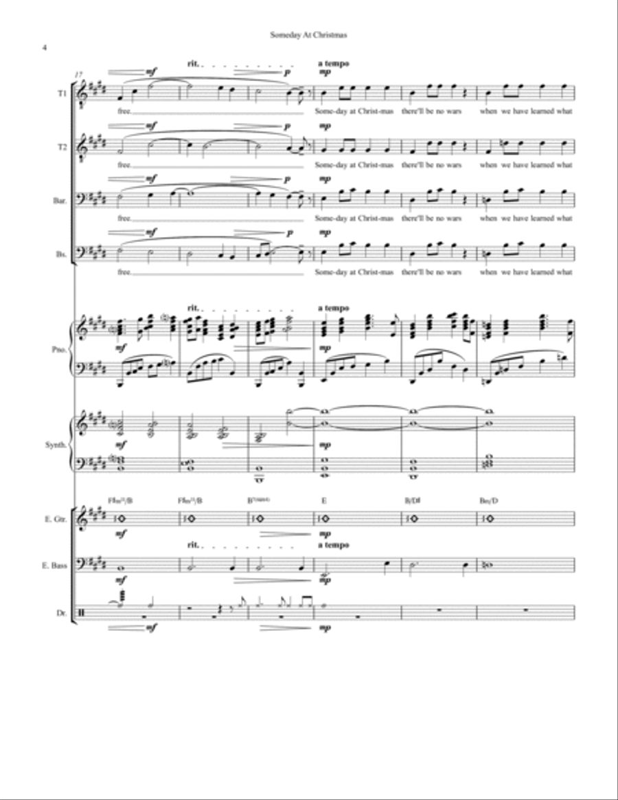 Someday At Christmas Small Ensemble scores gallery preview page 4