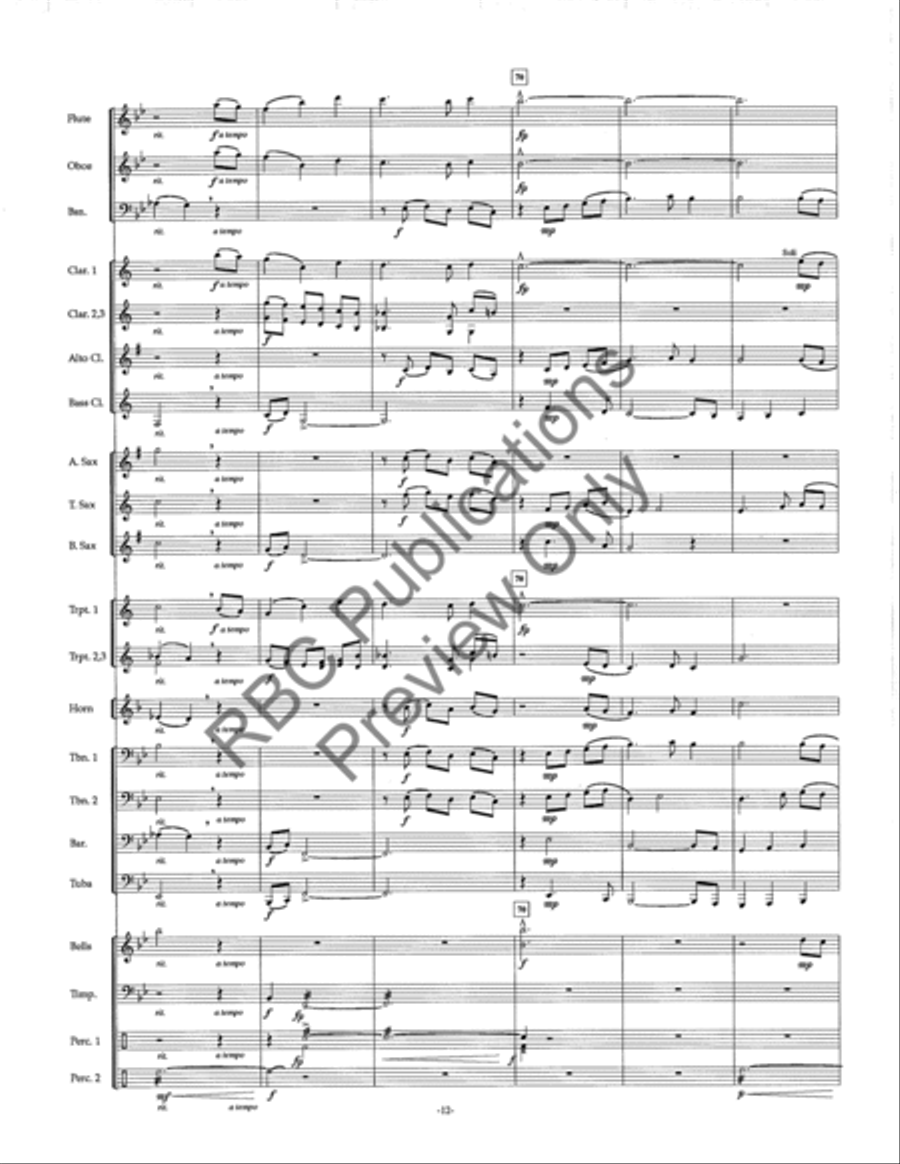 Celtic Ballad Celtic Ballad Concert Band scores gallery preview page 14