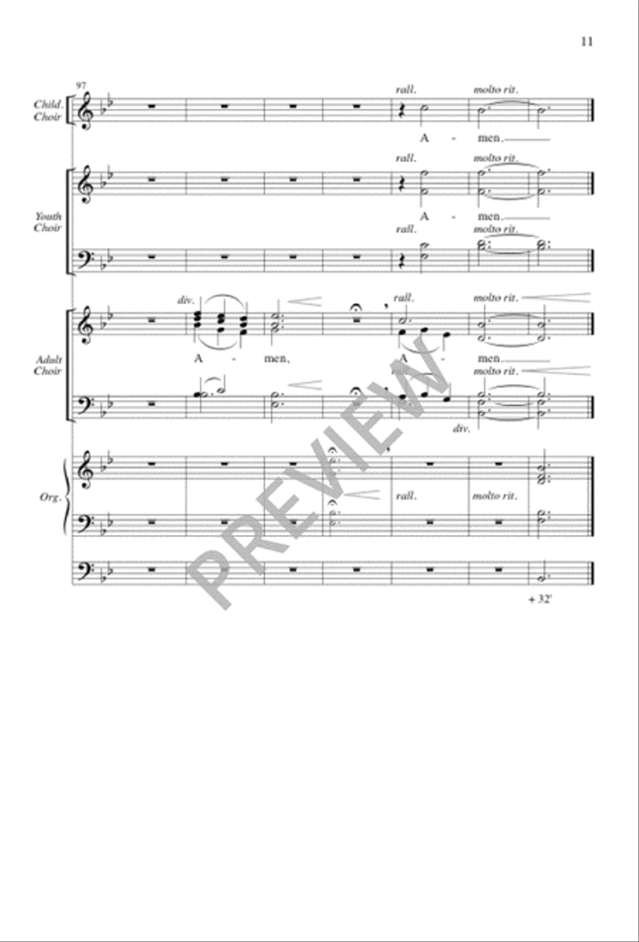 I Was Glad 4-Part scores gallery preview page 11