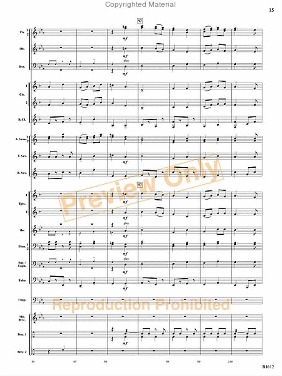 Hopak! Concert Band scores gallery preview page 16