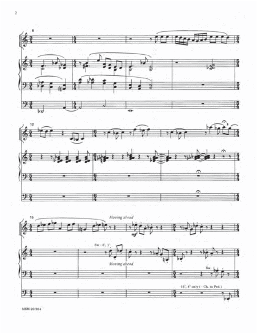 Reflections for Oboe and Organ Oboe scores gallery preview page 3