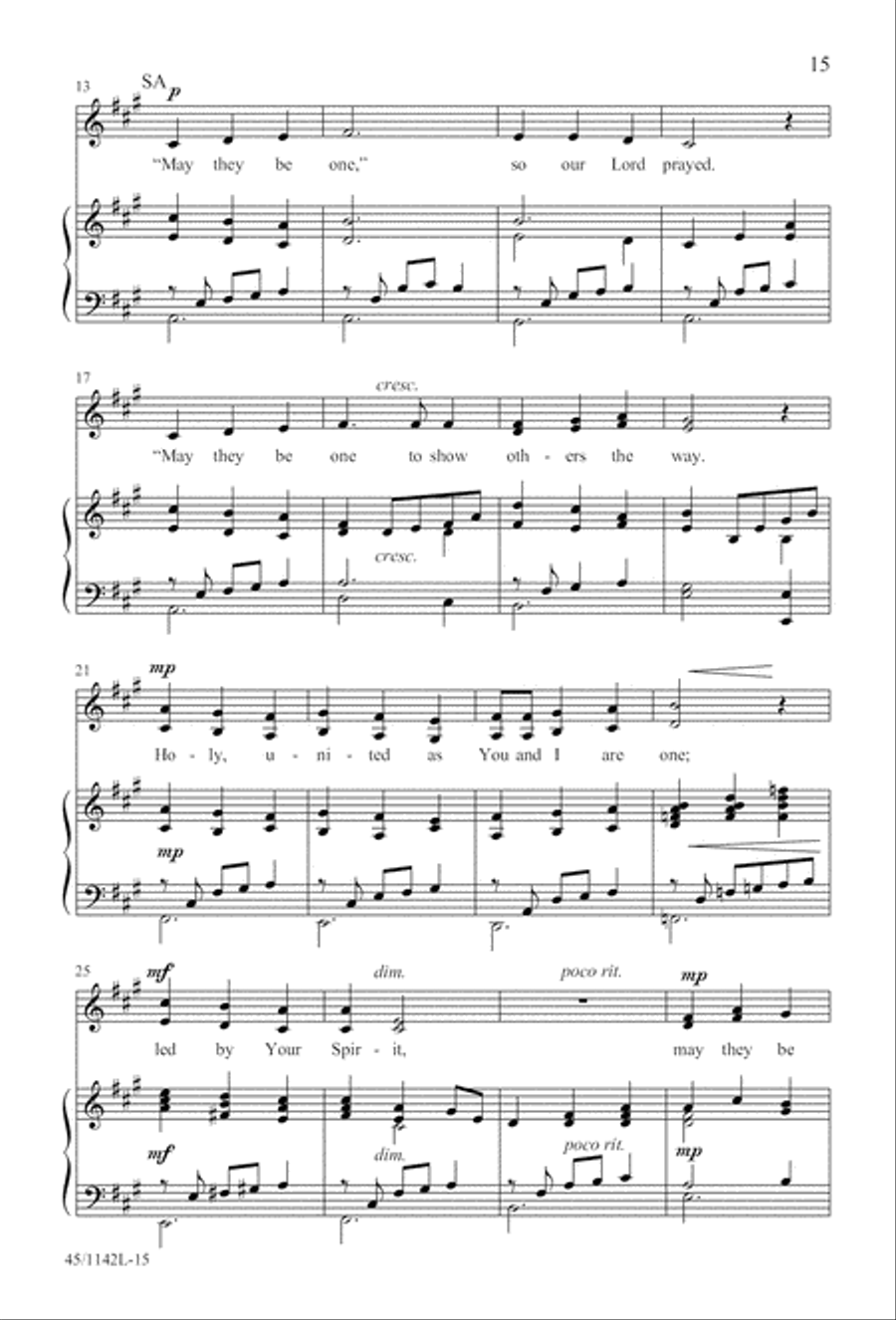 The Church's One Foundation 4-Part scores gallery preview page 17